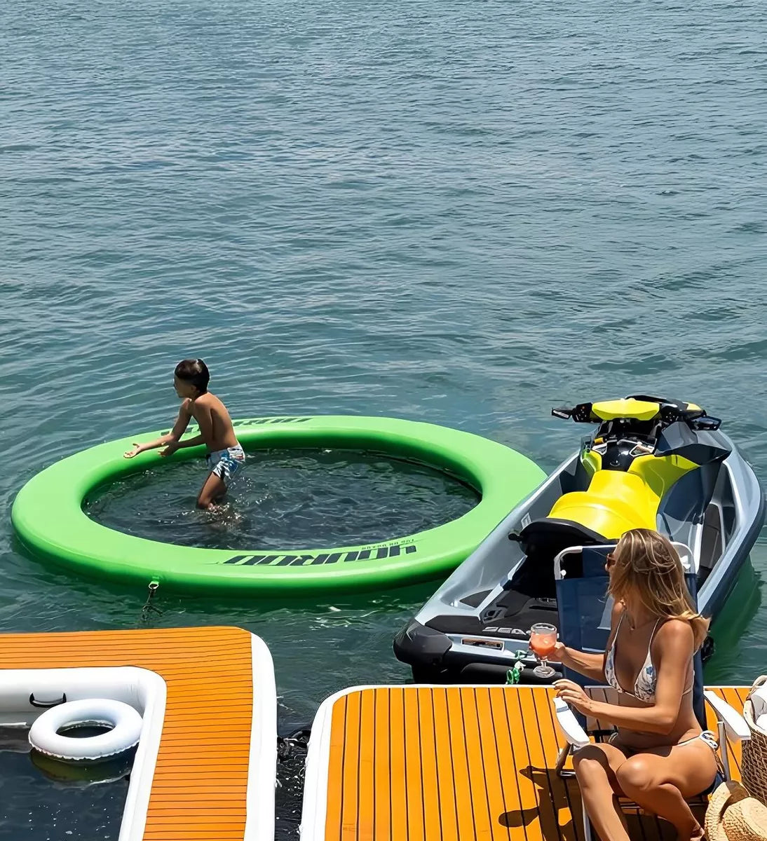 Bote Boia Splash Deck Molhado Youroo+bomba Eletr. Lançamento