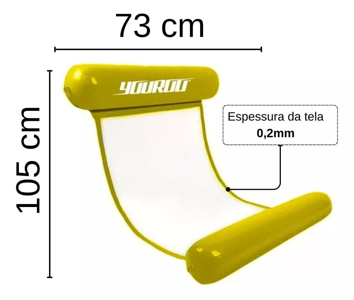Rede Boia Cadeira Flutuante Inflável Piscina Mar Resistente