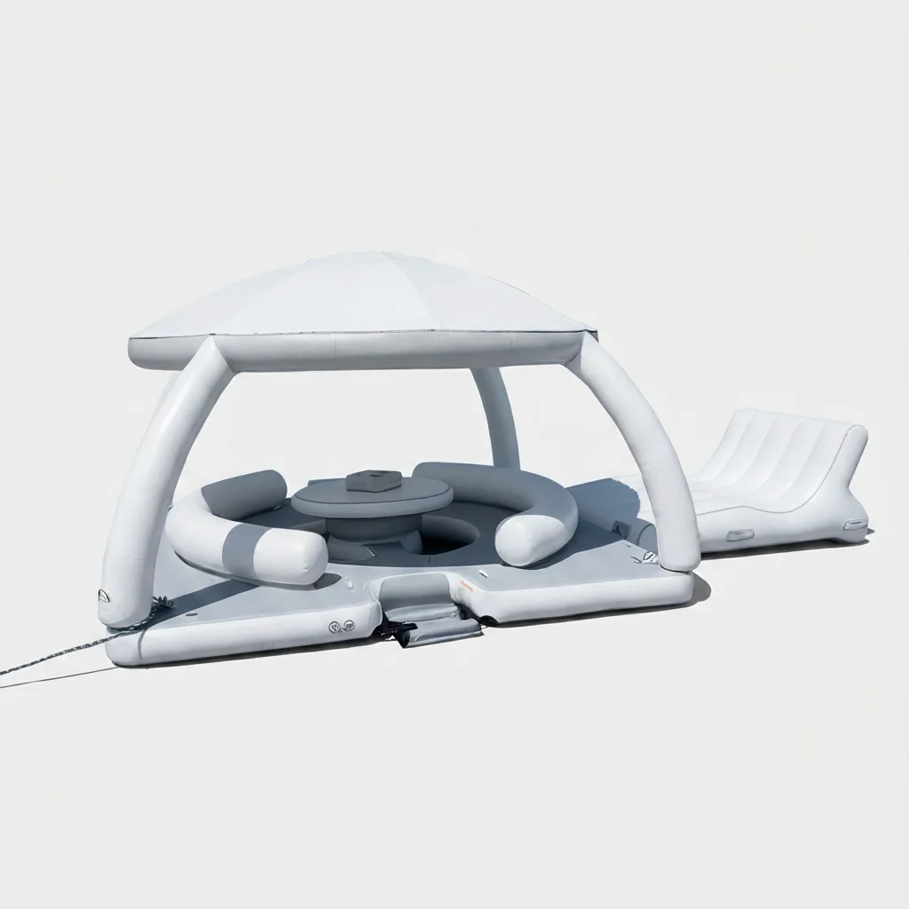 Ilha Flutuante Inflável Oasis YouRoo — Lazer aquático YouRoo