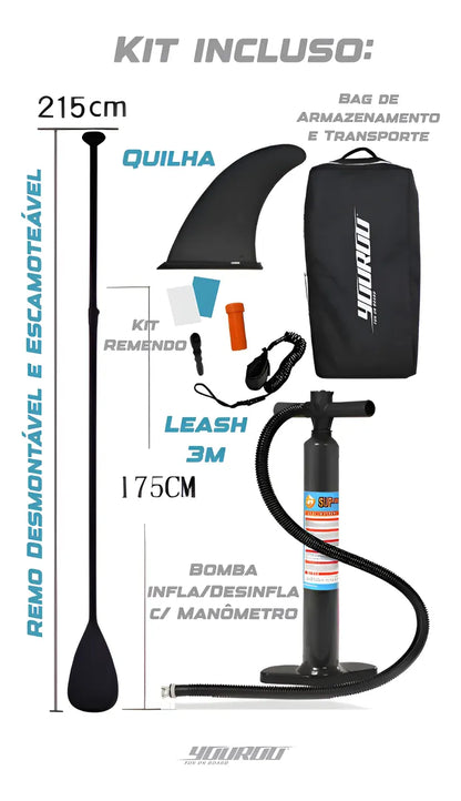 YouRoo Prancha Stand Up Inflável 320x81x15 Cm