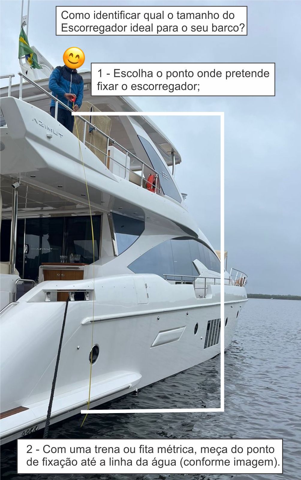 Escorregador inflável para barcos