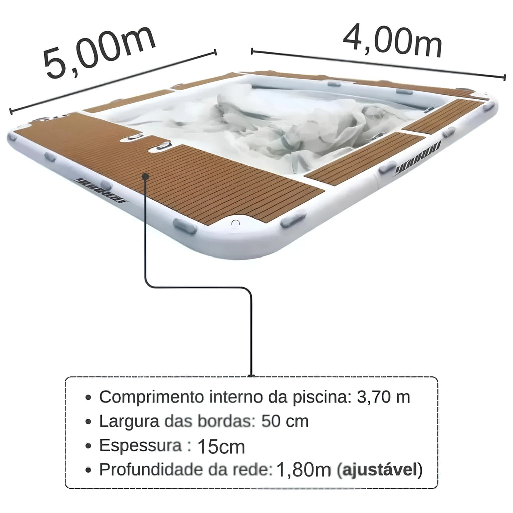 Piscina Flutuante Inflável