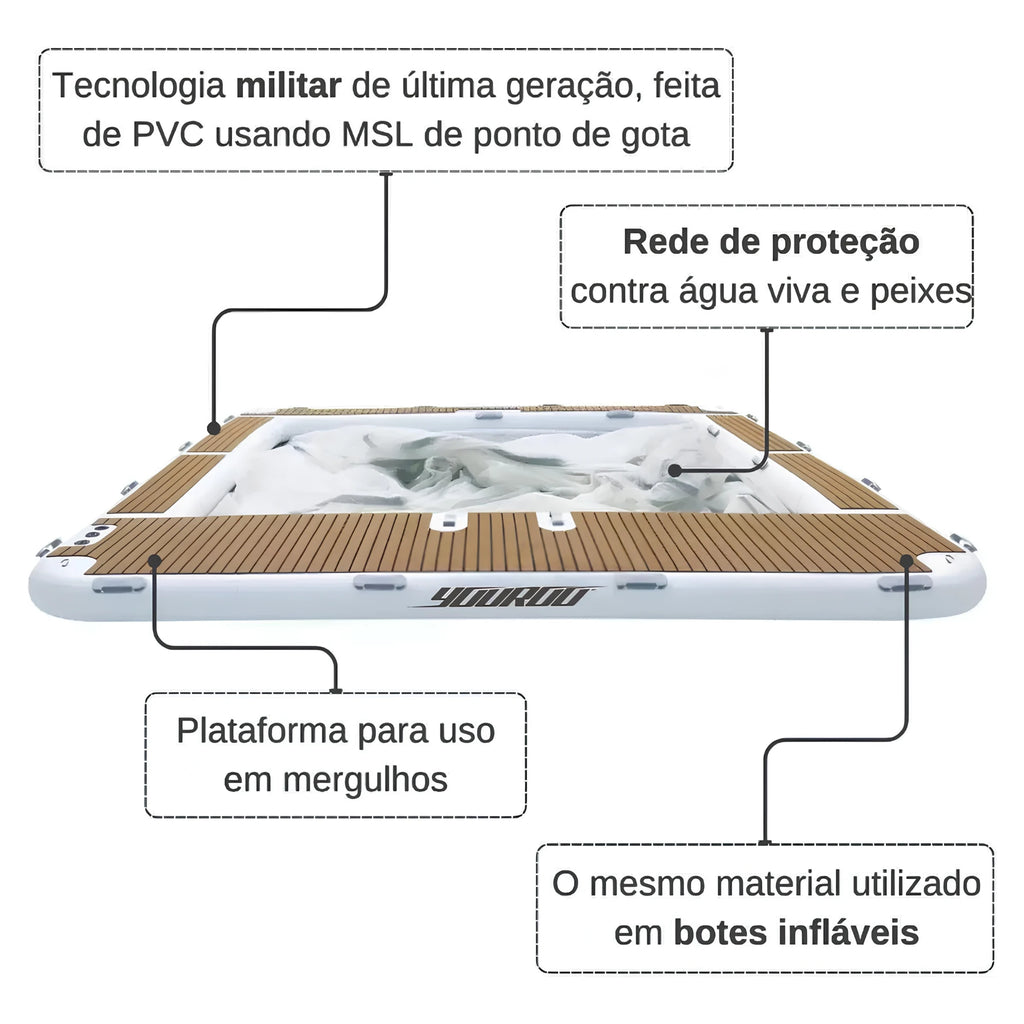 Piscina Flutuante Inflável
