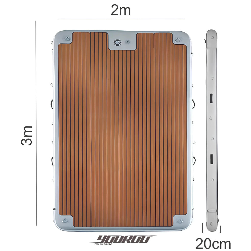 Plataforma Flutuante Inflável 3x2m