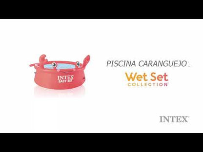 Piscina Caranguejo Inflável redonda Intex Easy Set 26100 de 1.83m x 0.51m 886L Vermelha